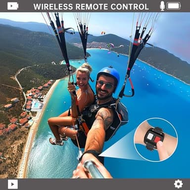 4K 30MP Waterproof Action Camera with 60FPS & Dual Screens, 132FT Underwater Camera with 64GB Card, EIS Stabilization, 5X Zoom, WiFi Remote Control Action Camera Ideal for Sports, Snorkeling - Image 5