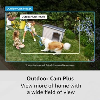 Ring Outdoor Cam Plus, Battery, White with Ring Indoor Cam (2nd Gen), White - Image 3