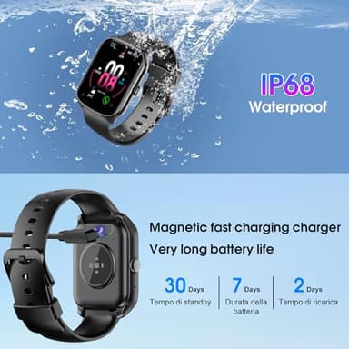 Smart Watch for Men Women (Dial/Answer Calls), 1.95"HD Curved Screen Smartwatch, Heart Rate/Sleep Monitor Fitness Watches, 112+ Sports Modes Activity Trackers, IP68 Waterproof Watch for Android iOS - Image 6