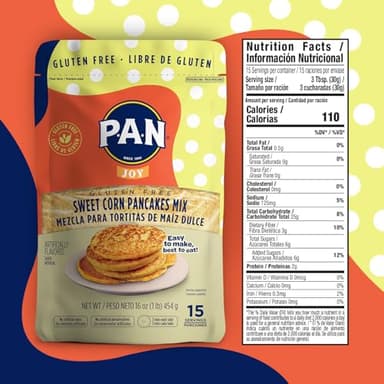 P.A.N Sweet Corn Pancakes Mix – Gluten Free Easy to Prepare 1 lb (Pack of 6) - Image 3