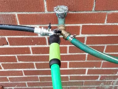 SANFU Upgraded Hybrid Lead-In Garden Hose 5/8-Inch X 6 FT, Burst 800PSI, Water Hose, Flexible, With Grip Handle, 3/4" GHT Solid Brass Fittings, Green + White - Image 6