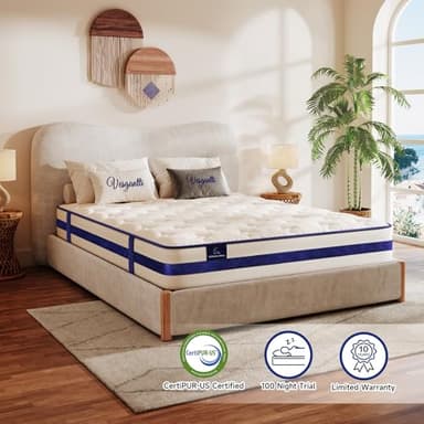 Twin XL Mattress 12 Inch-Hybrid Mattress in a Box-Individual Pocket Springs with Breathable Memory Foam College Dorm Room Essentials-Extra Long Twin Size Bed-Medium Firm Feel for Youth and Kids - Image 6