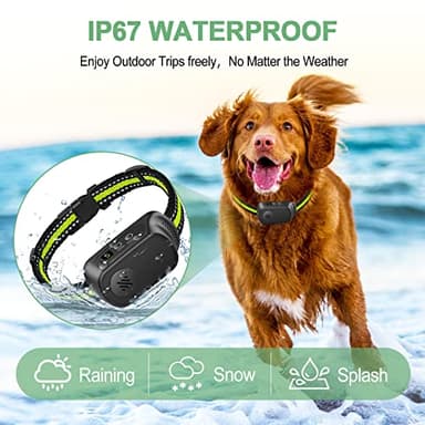 Rechargeable Dog Bark Collar with Beep Vibration and Shock,Anti Barking Collar for Small Medium Large Dogs, Humane Dog Training Device with 5 Adjustable Sensitivity Levels - Image 6