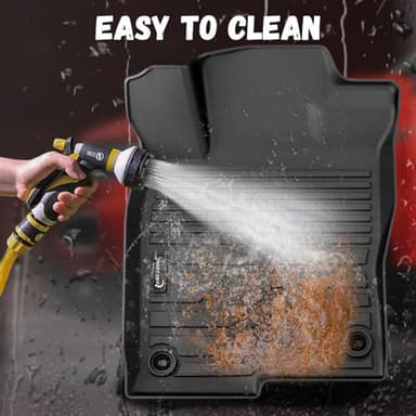 PARTZER Floor Mats for Honda Civic 2022-2026 Sedan Hatchback Si (Include Sport), 2nd Row with&Without USB Port, for Acura Integra 2023-2025, All Weather TPE Protection Floor Liners Accessories - Image 7