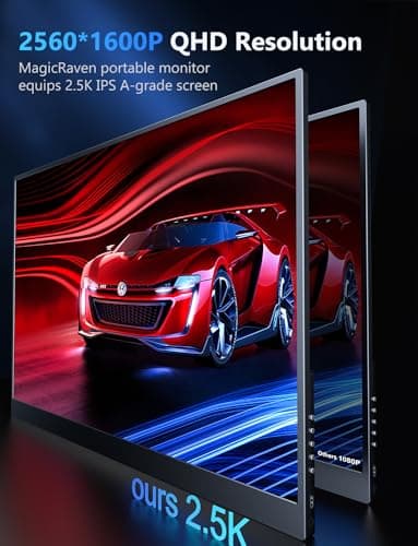 2.5K Portable Gaming Monitor, 18" 144Hz IPS Portable Laptop Monitor, Second Screen Dual USB C HDMI Computer Gaming Display with Speakers & Smart Cover, Travel Monitor for PC Phone PS4/5 Xbox Switch - Image 4