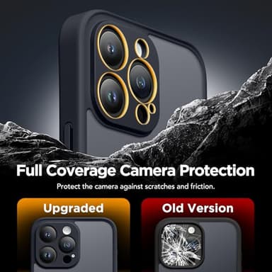 GolbinBox Magnetic for iPhone 13 Pro Case,Compatible with MagSafe,[Full Camera Protection][Privacy Screen Protector] Translucent Phone Cover for iPhone 13 Pro 6.1 Inch (Matte Black) - Image 7