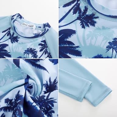 GRACE KARIN Tween Girs Swimsuit Size 10-12 Rash Guard Tankini Set Swimsuit for Girls Long Sleeve Swimwear - Image 5