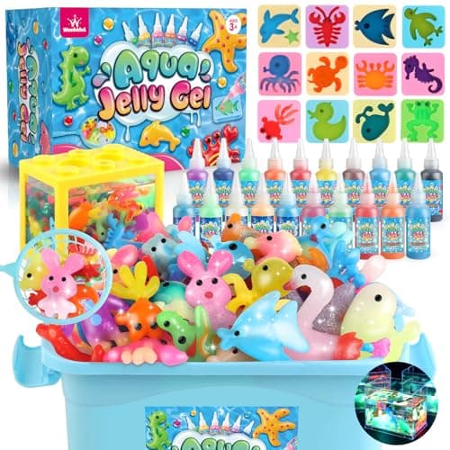 wookidel Magic Water Elf Toy Kit, Aqua Fairy Water Gel Kit with 20PCS Magic Gels and Animal Molds, Gift for Christmas, Easter, Birthday,Creative Art Craft Kits for Girls Boys 6 7 8 9 10 Year Old - Image 1