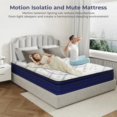 Susalt Queen Mattress,10 Inch Queen Size Mattresses Memory Foam Hybrid Mattress in a Box,with Individual Pocket Springs,Motion Isolation & Edge Support,Pressure Relief,CertiPUR-US and 120 Nights Trail - Image 8