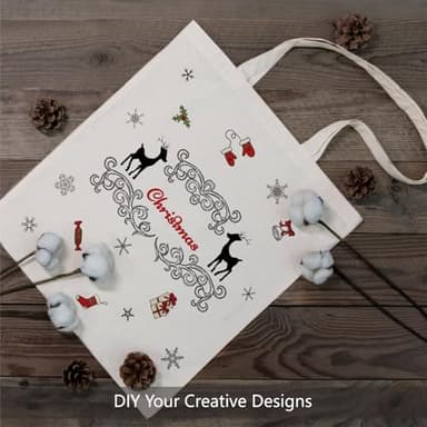 TOPDesign 192-Pack Economical 16"x15" Cotton Tote Bags, Lightweight Medium Reusable Grocery Shopping Cloth Bags, Suitable for DIY, Advertising, Promotion, Gift, Activity - Image 3