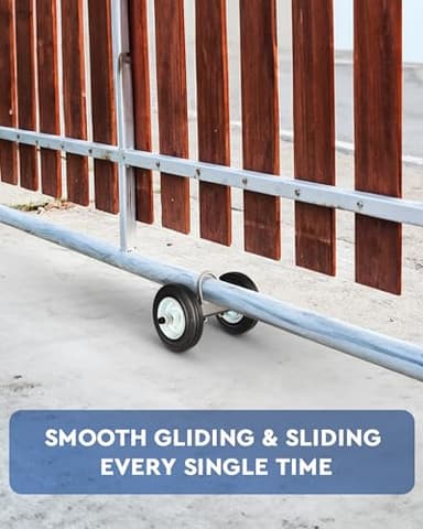 CO-Z 6" Heavy Duty Sliding Gate Wheel for Metal Tube Gate, 600 lb Capacity Chain Link Fence Gate Wheel, Undermount Rolling Sliding Gate Double Wheels, 1Pc - Image 4