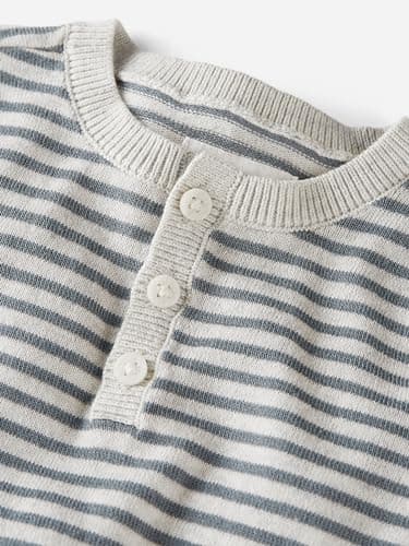 little planet by carter's unisex-baby Sweater Knit 2-Piece Set made with Organic Cotton, Grey Heather, 12M - Image 3