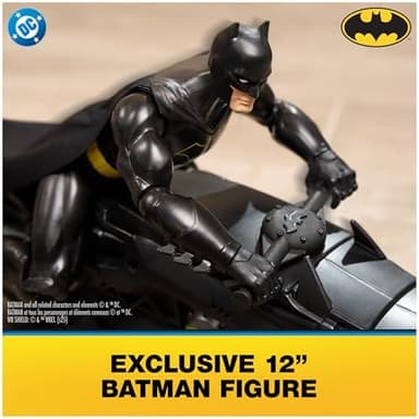 DC Comics, Batman Stealth Remote Control Batcycle with 12" Batman Action Figure, Super Hero Kids Toys for Boys and Girls Ages 4 & Up - Image 4