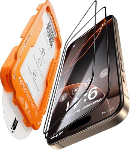 NeverBreak 9H+ Hardness for iPhone 16 Pro Max Screen Protector 12FT Military Grade Protection (Scratch, Shatter, Drop Resistance) 16 ProMax Tempered Glass Full Edge Coverage Case Friendly 6.9" 2 Pack