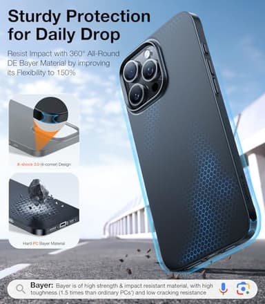 TORRAS Magnetic Slim-Fit for iPhone 16 Pro Max Case 6.9 inch, Ultra-Thin 16 ProMax Phone Case Compatible with MagSafe, Light Anti-Scratch Matte Hard PC Bayer OriginFit, Black - Image 7