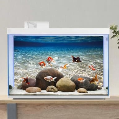 AWERT 36x18 inches Ocean Floor Aquarium Background Underwater Fish Tank Background Undersea Theme Aquarium Background - Image 3