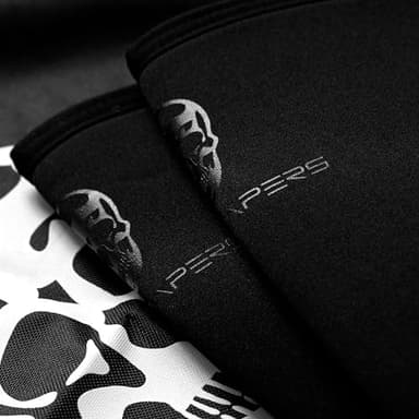 Gymreapers Knee Sleeves (1 Pair) With Gym Bag - IPF Approved - Knee Compression Sleeve Support for Squats, Weightlifting, and Powerlifting 7MM Neoprene Sleeves - 1 Year Warranty (Black/Black, Medium) - Image 7