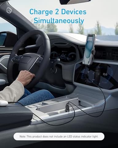 Anker USB-C Car Charger, 30W 2-Port Type-C Car Adapter, iPhone Car Charger with Power IQ 3.0, for iPhone 17/16/15/14/13 Series, Samsung Galaxy S25/S24/S23/S22/S21 Series, iPad Pro, AirPods, and More - Image 4