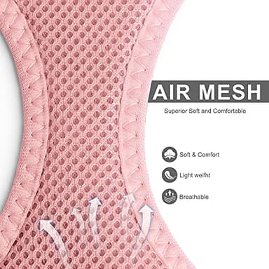 Fida Cat Harness and Leash Set for Walking Kitten and Puppy, Escape Proof Kitten Harness with Breathable Lightweight Soft Mesh, Adjustable Reflective Step-in Design. (XXXS, Pink) - Image 3
