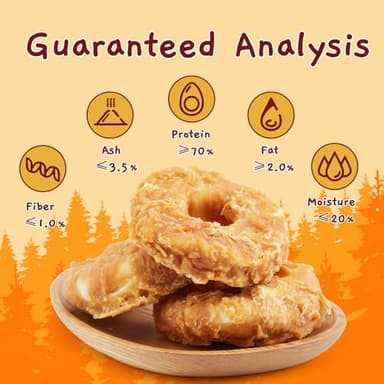 Jungle Calling Dog Treats Long Lasting, Rawhide Chews for Dogs, Chicken Wrapped Rawhide Donuts, Chewy Snacks for Medium Large Dogs - Image 3