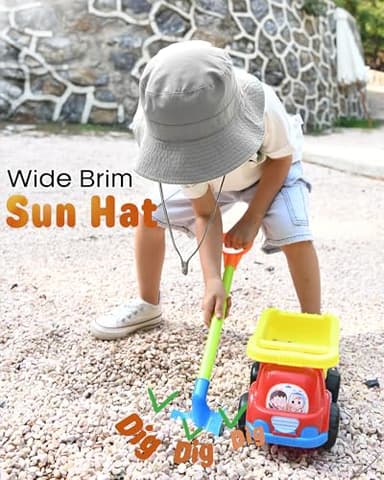 FURTALK Baby Sun Hat Toddler Boys Girls Bucket Hat for Kids 0-5 Years UPF 50+ Sun Protective Child Summer Beach Hats - Image 6