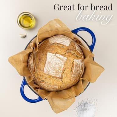 Nuovva Enamelled Cast Iron Dutch Oven Pot with Lid – 6.4 Quart Non Stick Casserole Pot – Heavy Duty & Oven Safe up to 500° F for Bread Baking, Braising, Stews, Roasting – 28cm Dark Blue - Image 9