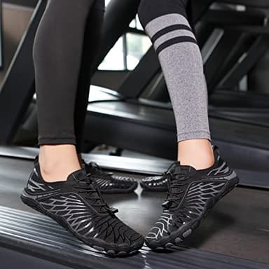 Barezoey 2025 New Barefoot Shoes for Women Mens,Hike Barefoot Shoes Womens Footwear,Comfortable & Non-Slip Barefoot Vitality Shoe Women's Athletic Footwear,Wide Toe Box Water Shoe for Women Men Black - Image 2