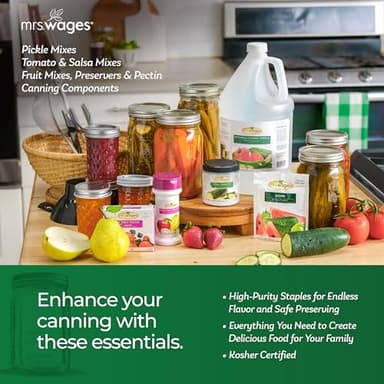 Mrs. Wages Pickle Mix, Xtra Crunch, Easy-To-Use, Fast Results, Great Taste & Crispness, Ensures Crunchiness, 5.5 oz Jar (Pack of 1) - Image 3