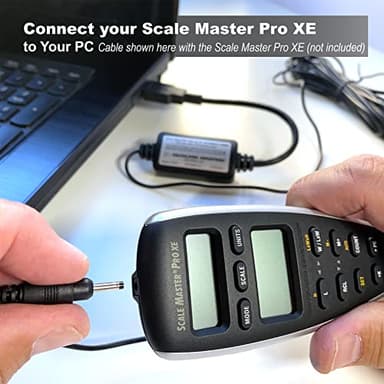 Calculated Industries 5006 Scale Master ProXE PC Interface Cable for the 6135 Scale Master ProXE, 15 feet, Black - Image 2