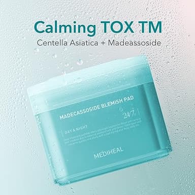 (Only Refill) Mediheal Madecassoside Blemish Pad (100 ) - Cotton Facial Toner Pads for Anti Blemish to Improved Uneven Skin Tone - Vegan Gauze - Image 5