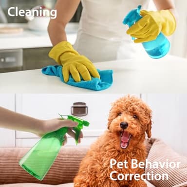 Bealee Spray Bottles 3-Pack, 16 Oz, Mist & Stream, Plastic Water Spray Bottle for Hair, Essential Oils, Plants, Cleaning Solutions, BBQ, Cat Dog Correction Behavior - Leak Proof - Empty Spray Bottles - Image 7