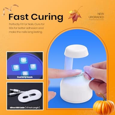 Beetles Mini Uv Light for Gel Nails Flash Curing Innovative with Smart Sensor for Easy and Fast Extension System, Portable Manicure Uv Led Light for Gel Nail Polish Diy - Image 5