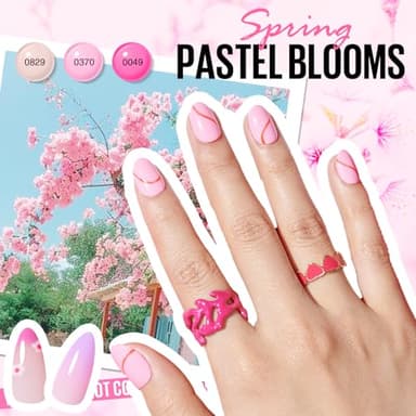 MEFA 42 Colors Gel Nail Polish Kit with U V Light, 59 Pcs All Seasons Collection Colorful Gel Polish Essential Set with 5 Psc Matte/Glossy Base Top Coat, Salon Gifts for Women - Image 5