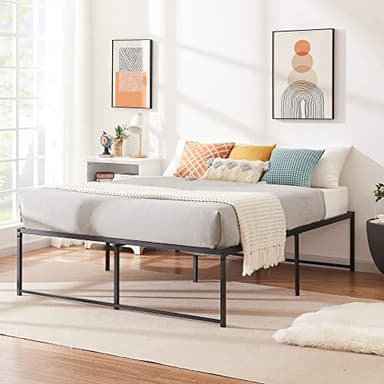 VECELO 18" Full Bed Frame Tall Metal Platform/Mattress Foundation/No Box Spring Needed - Image 6