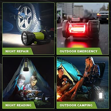 AlpsWolf Camping Lantern Rechargeable, LED Flashlight Spotlight Lantern with 800LM, 3600 mAh, Strap Included Portable Bright Camping Light for Emergency, Outdoor Hiking, Power Outages - Image 4