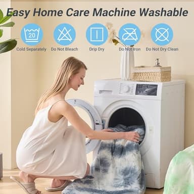 Cushious Cooling Comforter Queen Size, Summer Cooling Blankets for Hot Sleepers and Night Sweats, Lightweight Breathable Cooling Comforter Bedding for Sofa, Bed, Camping, Office - Image 6