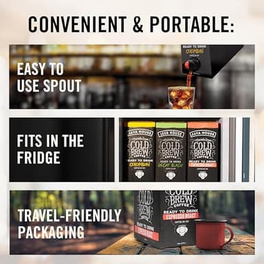 Java House Cold Brew Coffee on Tap – Premium 100% Arabica Medium Roast – Smooth Colombian Flavor with Chocolate & Caramel Notes – 1 Gallon Box (16 Servings) – Ready to Drink, No Brewing Required, Fridge-Friendly - Image 6