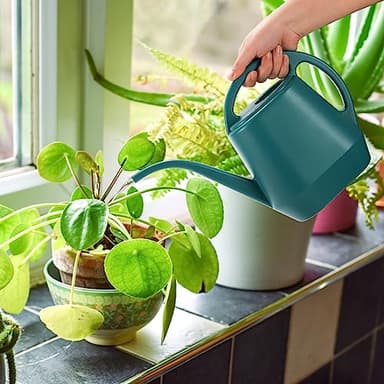 Fasmov Watering Can, 1/2 Gallon Plastic Watering Cans with Comfortable Handle, Small Garden Watering Cans Long Spout for Indoor Outdoor Watering Plants, Green - Image 7