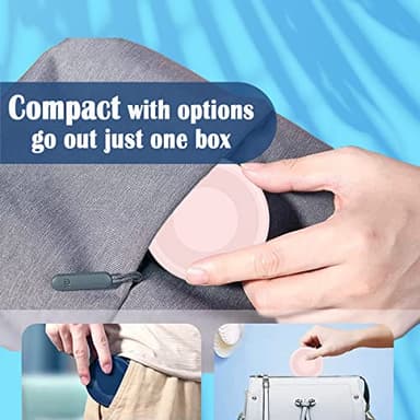 Multi USB Charging Adapter Cable Kit, USB C to iOS Device Adapter Box, Conversion Set A & Type C to Male Micro/Type C/iOS Device, Data Transfer, Card Storage, Tray Eject Pin, Phone Holder (Pink) - Image 7