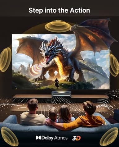 NexiGo Aurora Pro MKII, 4K Tri-Color Laser UST Projector, 30000:1 Contrast Ratio, Dynamic Iris & Laser Dimming, 0.21:1 Throw Ratio, Dolby Vision & Atmos, HDR10+, 3D, 4.2ms ~ 8ms Low Latency - Image 6