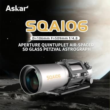 Askar SQA106 Telescope 106mm Aperture F4.8 Quintuplet Air-Spaced SD Glass Petzval Astrograph Refractor OTA, for Deep Sky Astrophotography and Visual Astronomy - Image 4