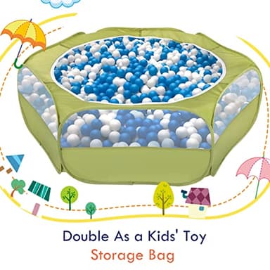 Pawaboo Small Animals Playpen, Waterproof Small Pet Cage Tent with Zippered Cover, Portable Outdoor Yard Fence with 3 Metal Rod for Chick/Kitten/Puppy/Guinea Pig/Rabbits/Hamster/Chinchillas,Green - Image 8