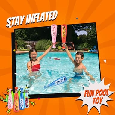 Bedwina Pow Inflatable Baseball Bat - (Pack of 12) 20 Inch Inflatable Toy Bat, Carnival Prizes, Baseball Party Favors Goodie Bag Stuffers, Decorations Party Prizes for Kids - Image 7