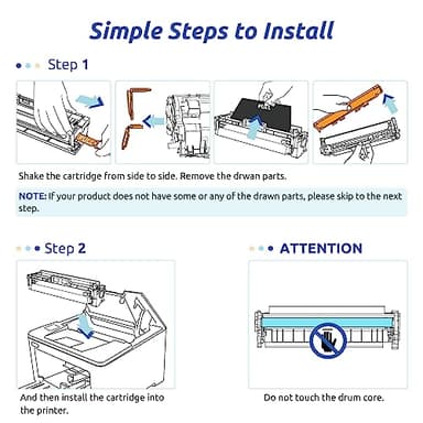 58A CF258A Black Toner Cartridge [with Chip] Compatible Replacement for 58A HP Toner Cartridge Work for HP M404n M404dn M404dw MFP M428fdw M428fdn M428dw M406dn M430f M404 M428 Printer, 2 Pack - Image 6