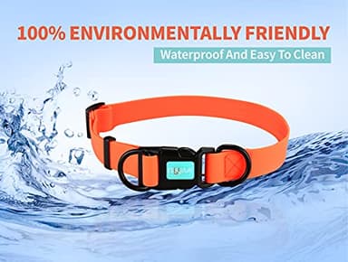 Waterproof Dog Collars,Rubber Dog Collars Anti-Odor,Durable,Adjustable Dog Collars for Small,Medium, Large Dogs,Easy Clean Collars with Buckle and D Ring - Image 2