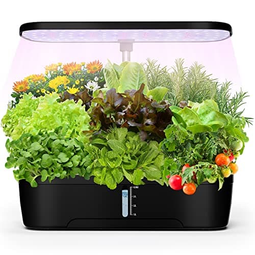 Indoor Garden Hydroponics Growing System12 Pods, Indoor Herb Garden with LED Full-Spectrum Plant Grow Light, Built-In Timekeeping System Suitable for Growing Vegetables, Spices and Fruits - Image 1