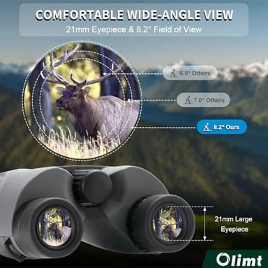 8x25 Compact Binoculars, Small Lightweight Handheld Portable Mini Pocket BAK-4 Prism 8.2° Wide Angle View ED Lens Professional HD Optics for Adults Outdoor Travel Bird Watching Hiking Birding Concert - Image 5