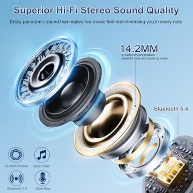 AI Translation Earbuds Real Time, 164 Language Translator Earbuds 3-in-1 Bluetooth 5.4 with APP, AI Noise Reduction Headphones with 6 Translation Modes Translating Device for Travel/Business/Learning - Image 7