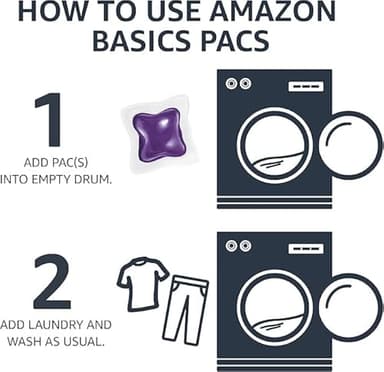 Amazon Basics Laundry Detergent Pacs, Lavender Scent, 120 Count (New Packaging) - Image 6