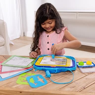 Melissa & Doug Water Wow! Take-Along Reusable Color-Reveal Drawing Set Mess-Free Multi-Activity Pad with Water PenTravel Toy for Toddlers & Kids Ages 3+ - Image 2